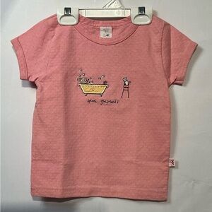 Lee Kids Pink Tee with Fun Bath Graphic